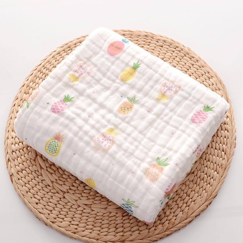 MOQ 2PCS Six layers of pure cotton gauze blanket bath towel hug quilt Wholesale