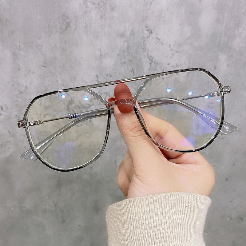 MOQ 3PCS  Blue light proof glasses double beam spectacle frames wholesale