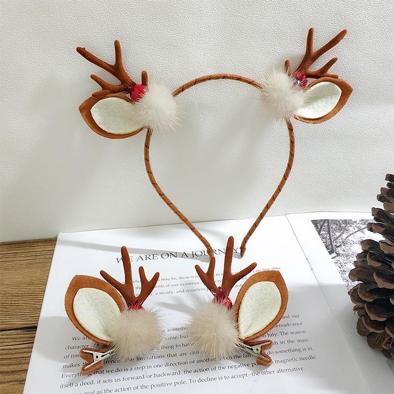 MOQ 4PCS Christmas party antlers cute hair band wholesale