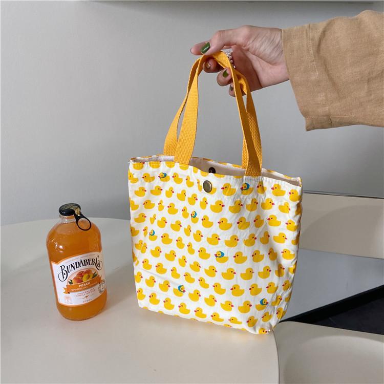 MOQ 6PCS  Flower Print Satchel Bag Canvas bag Wholesale