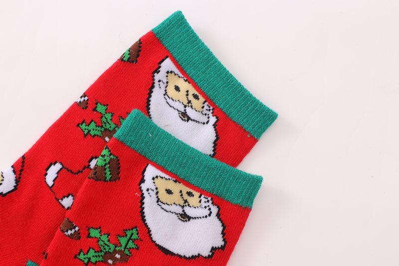 20PCS Random color Christmas cotton medium tube socks wholesale