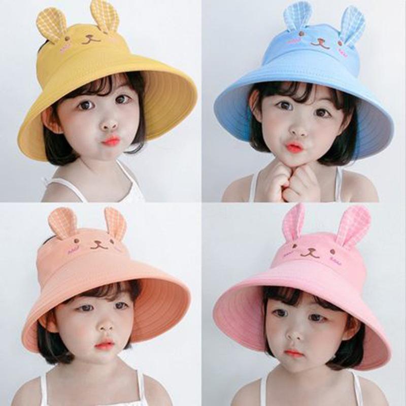 MOQ 3PCS Children's cute empty top hat thin no top sunscreen hat wholesale