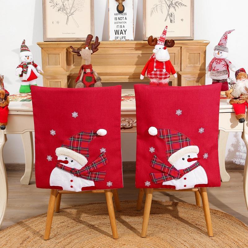 MOQ:6PCS Hot sale Christmas home decoration chair backrest decoration wholesale