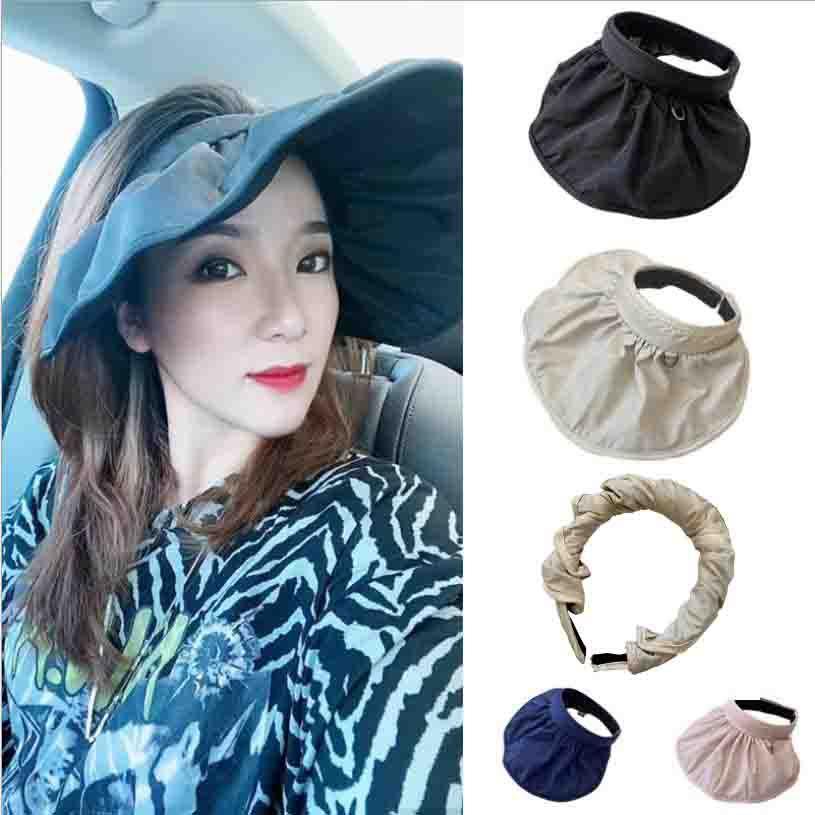 3PCS+  Sunshade anti UV sunscreen shell cap folding hairband wholesale