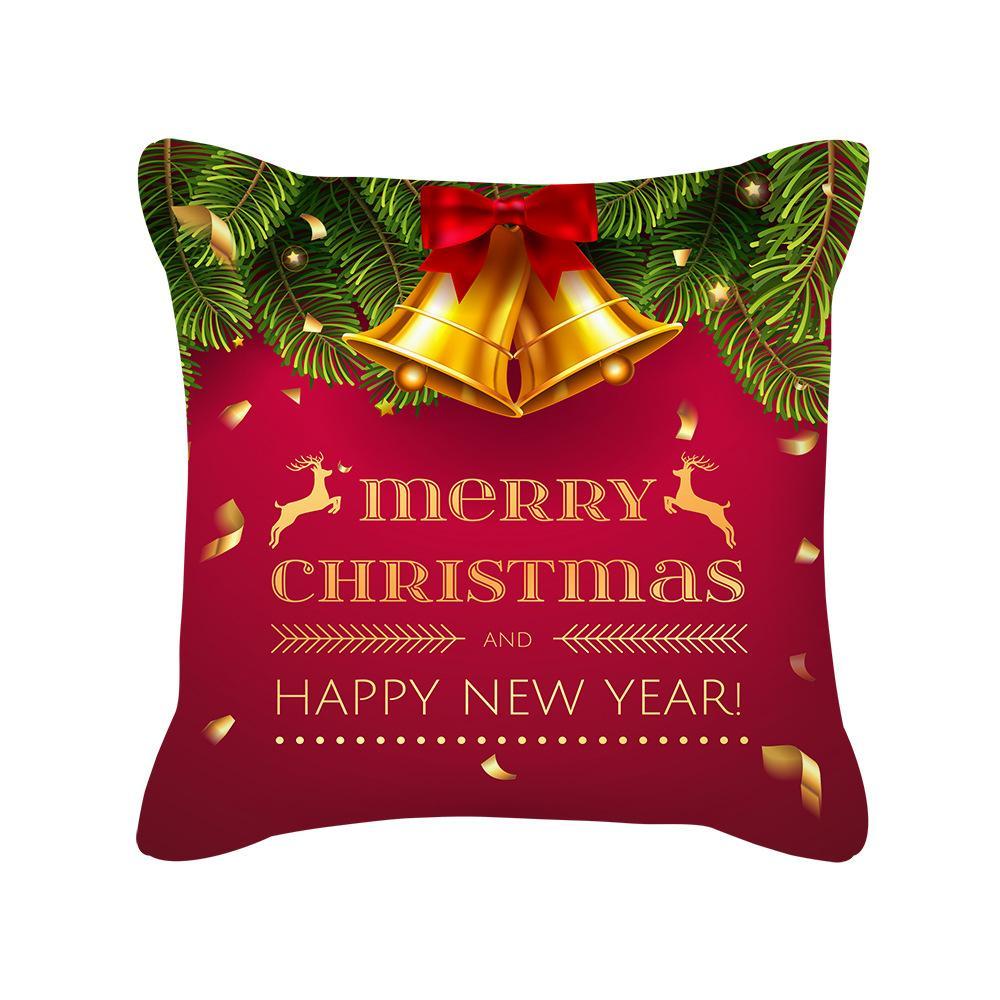 MOQ 6Pcs Christmas Snowflake Print Cushion Cover Without Filler Wholesale