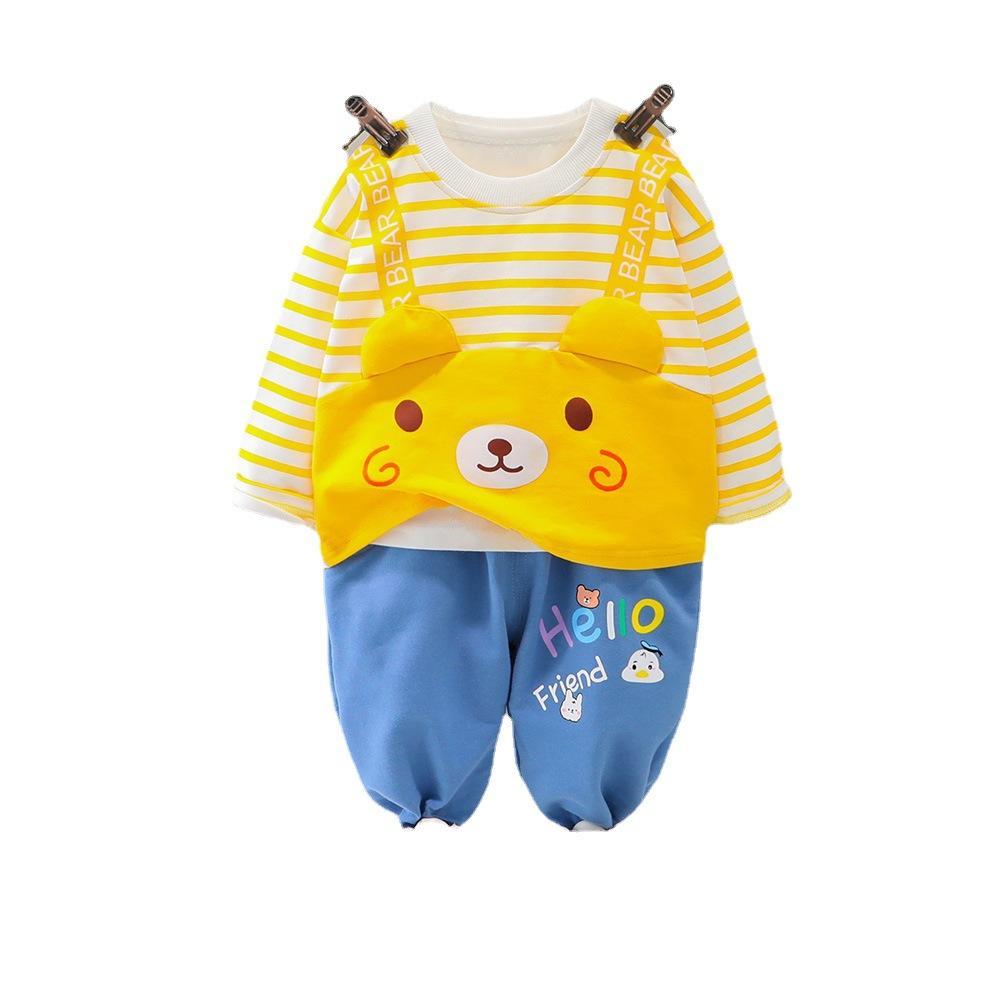 Baby Boys Spring/Autumn Long-sleeve Korean Style Set Baby Boutique Clothing Wholesale
