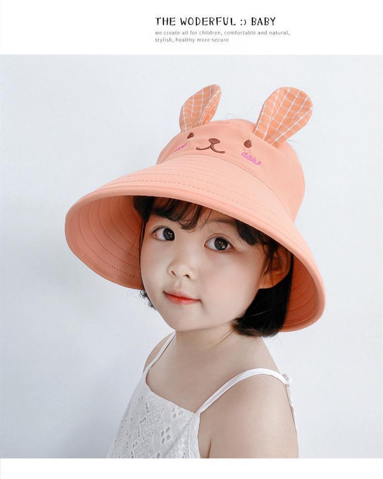 MOQ 3PCS Children's cute empty top hat thin no top sunscreen hat wholesale