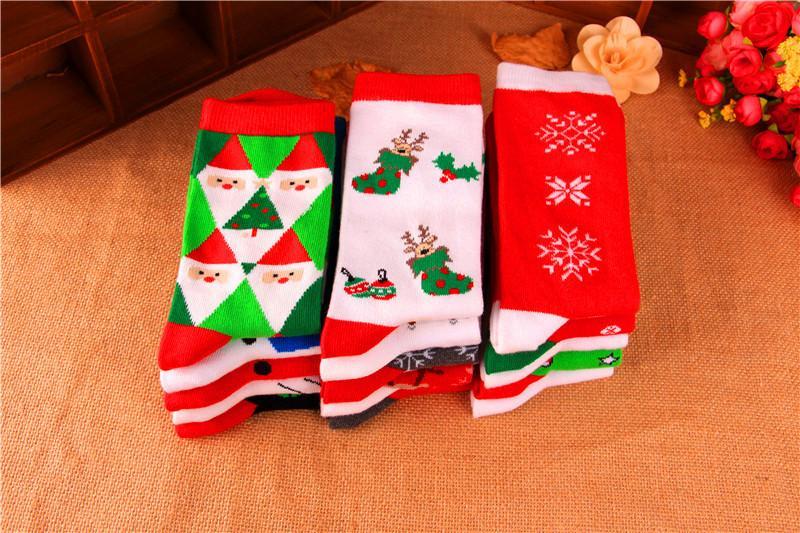 20PCS Random colo Christmas cotton cute men's and women's tube socks wholesale