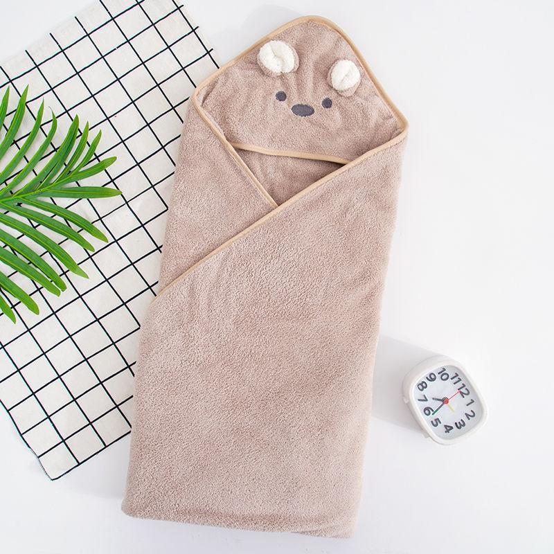 Baby Newborn Koala Cartoon Hooded Bath Towel Children's Quilt Wrap Towel Swaddle Blanket