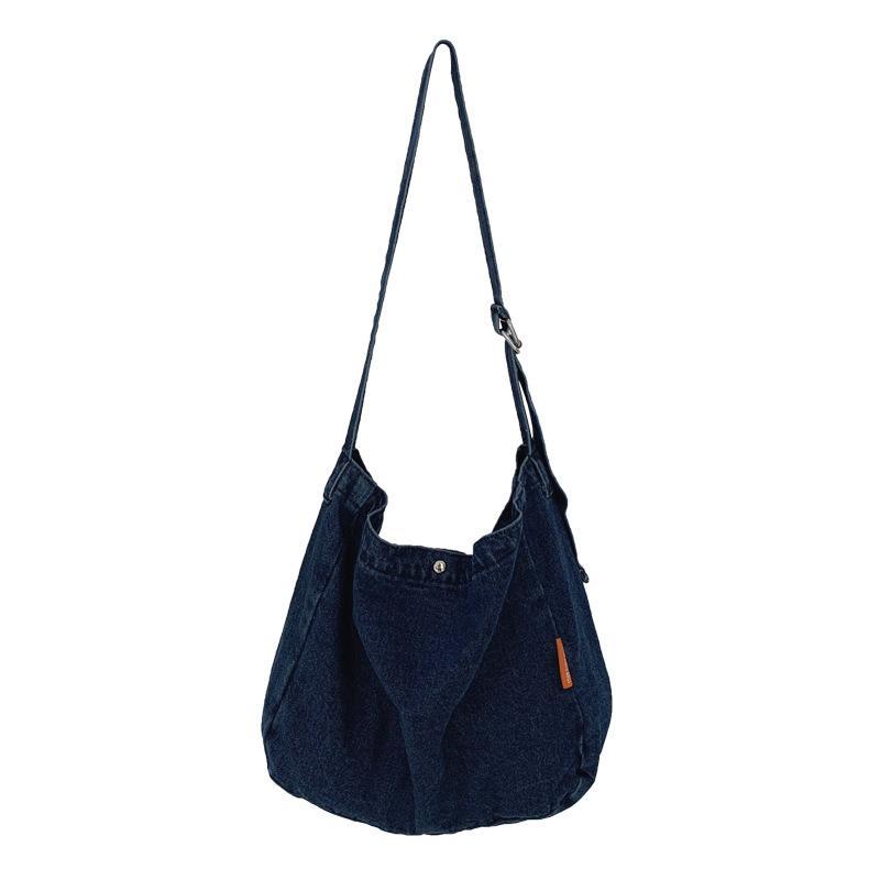 MOQ 3PCS Large Capacity Denim Crossbody Bag Wholesale