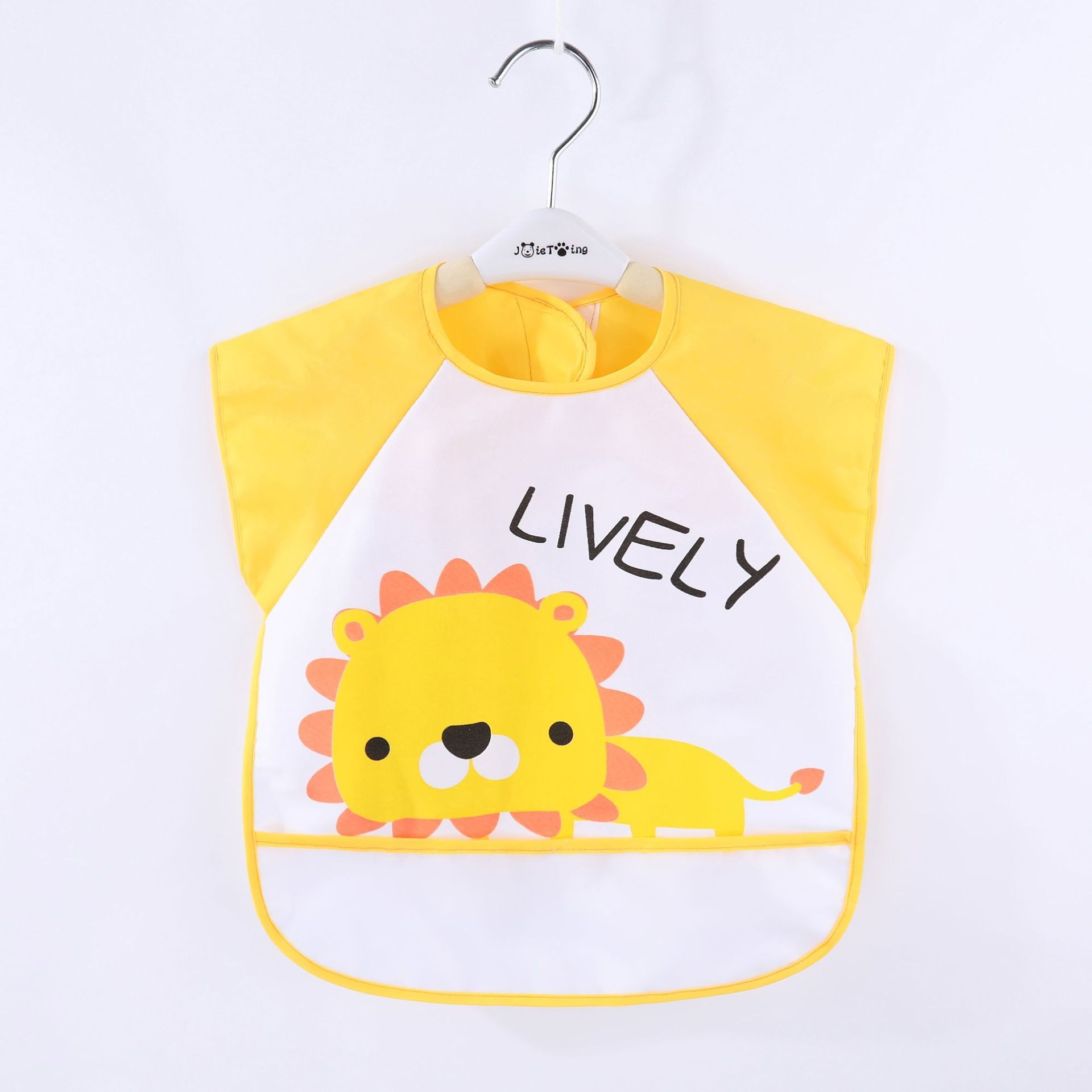 Baby Eating Gowns Children's Waterproof Bibs Anti-dirty Rice Pockets