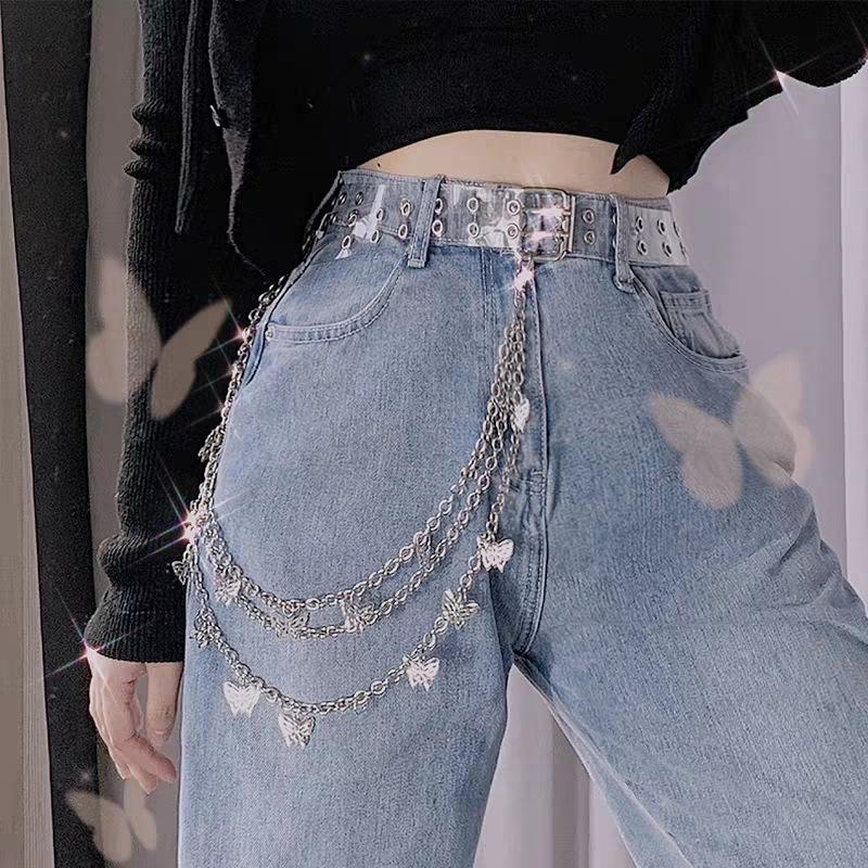 MOQ 5PCS Hollow butterfly pants chain multilayer butterfly accessories body chain Wholesale