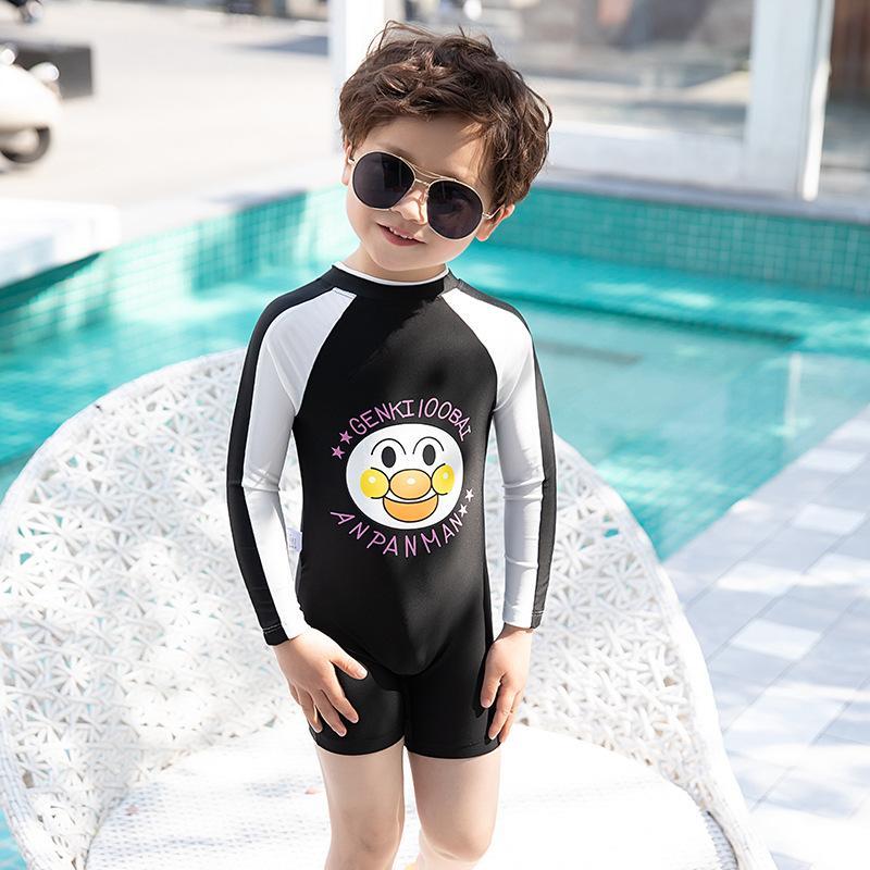 Boy's One-Piece Swimwear Children's Swim Suits Kids Sunscreen Swimwear