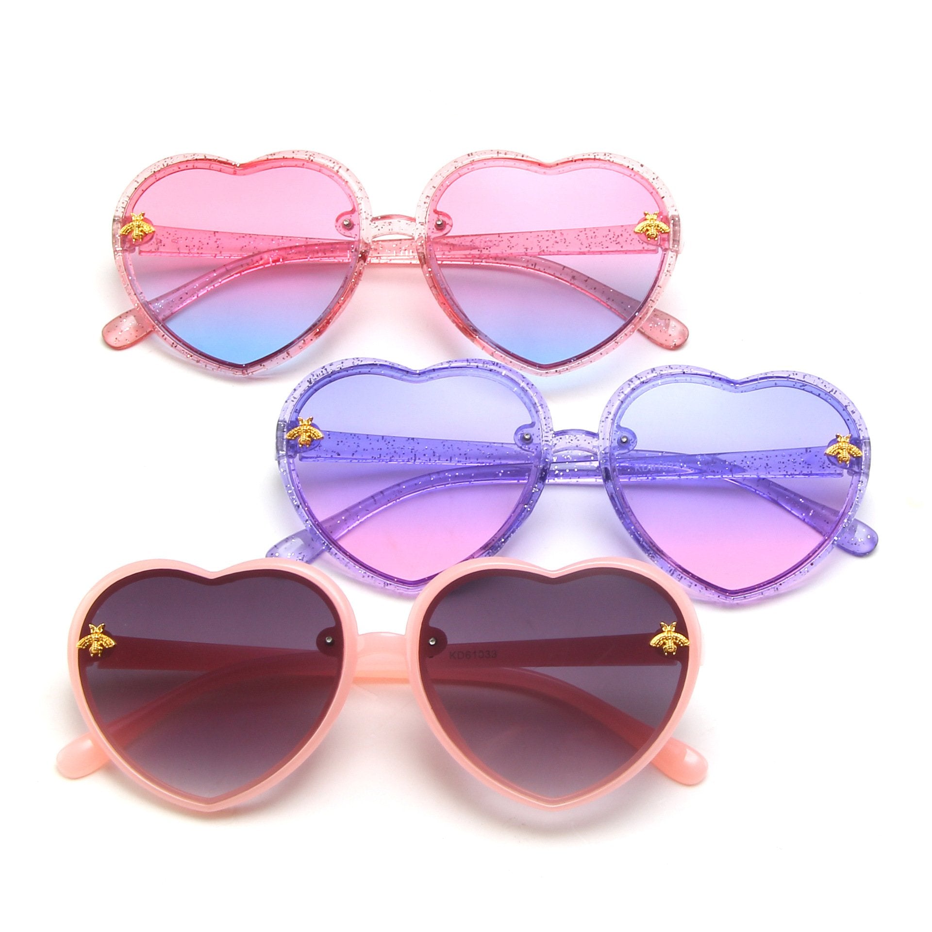 MOQ 5PCS Girls Heart Design Sunglasses Wholesale