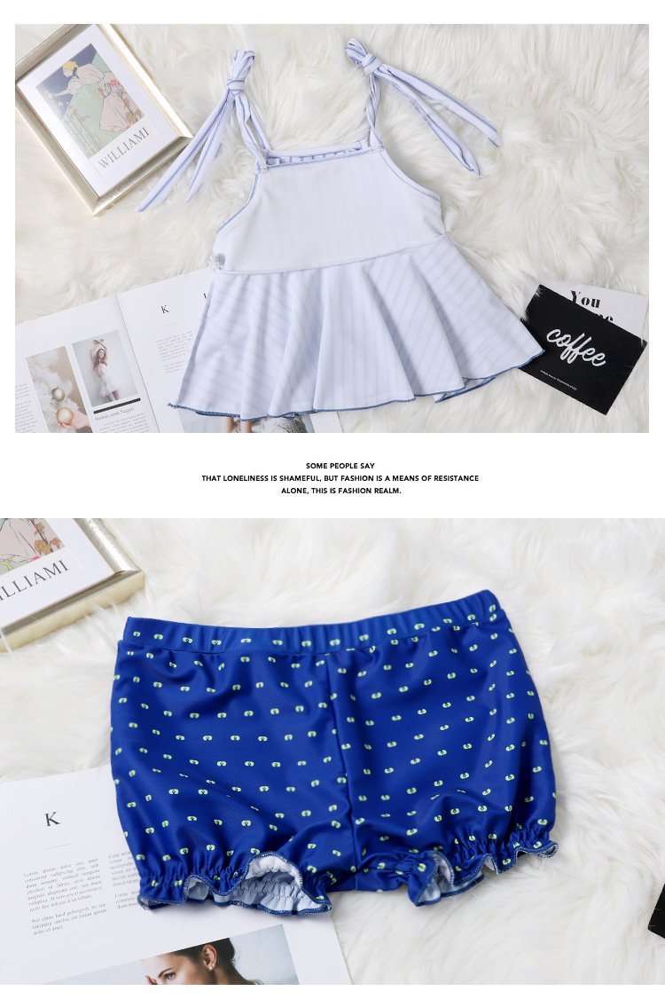 Girls Split Skirt Shorts Children's  Princess Swimwear Toddler 2 Piece Swimsuit