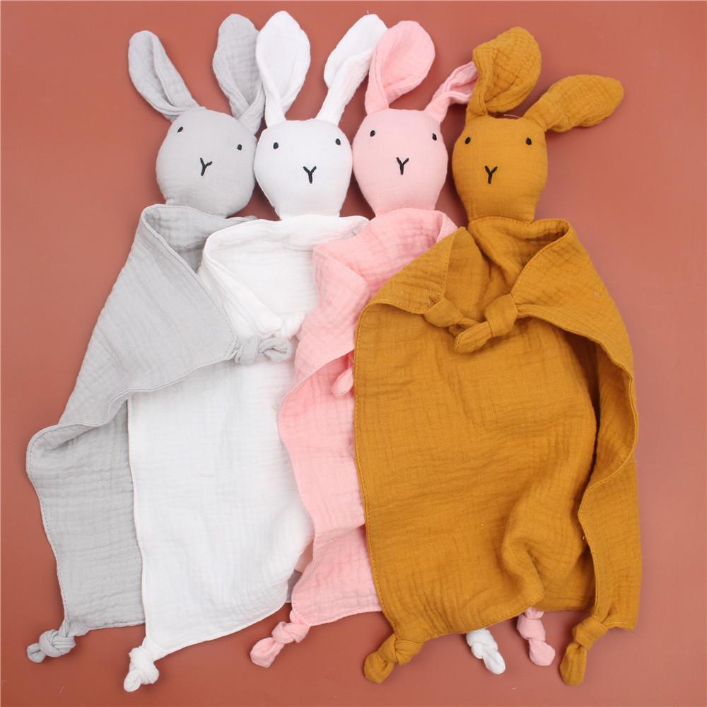 4PCS+ Cotton gauze soothing towel doll saliva towel Wholesale