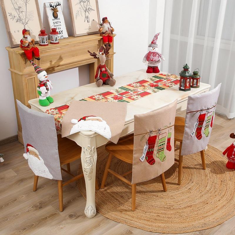 MOQ:6PCS Hot sale Christmas home decoration chair backrest decoration wholesale