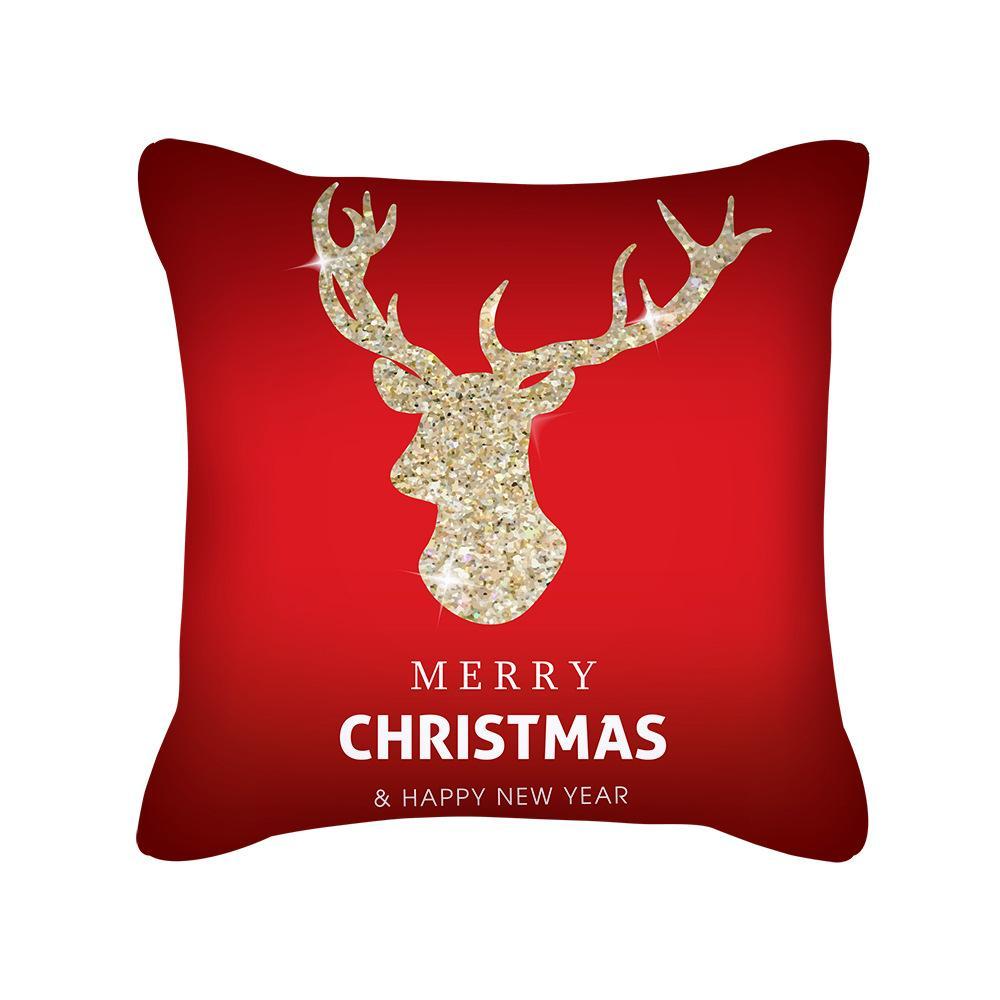 MOQ 6Pcs Christmas Snowflake Print Cushion Cover Without Filler Wholesale