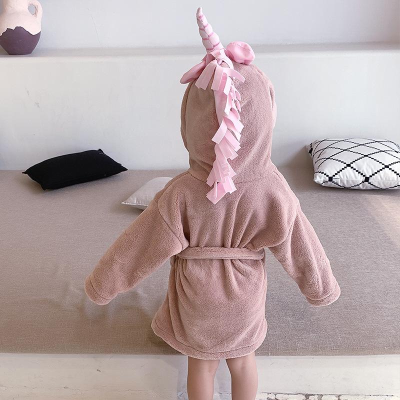 Flannel Unicorn Pajama Bathrobe Wholesale