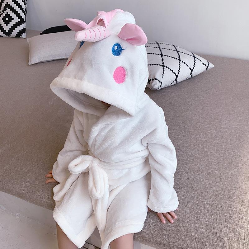 Flannel Unicorn Pajama Bathrobe Wholesale