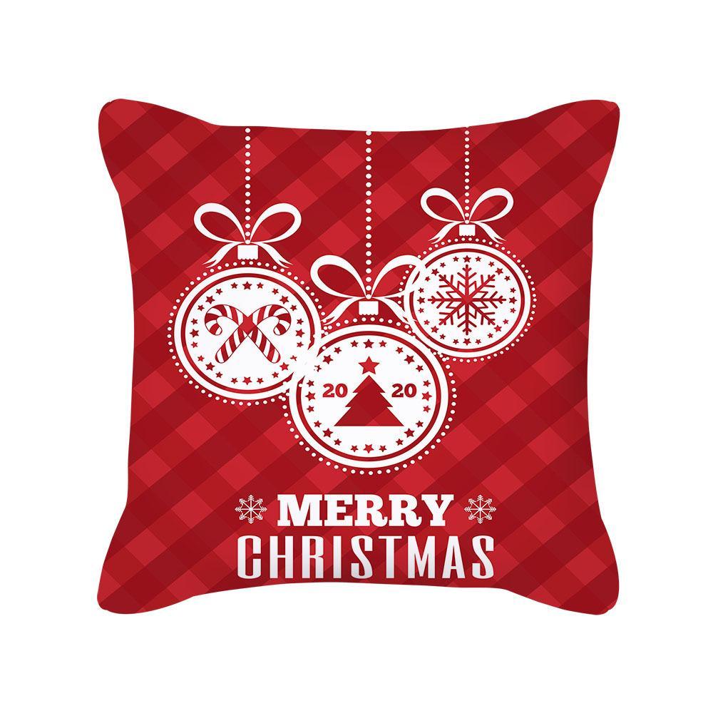 MOQ 6Pcs Christmas Snowflake Print Cushion Cover Without Filler Wholesale