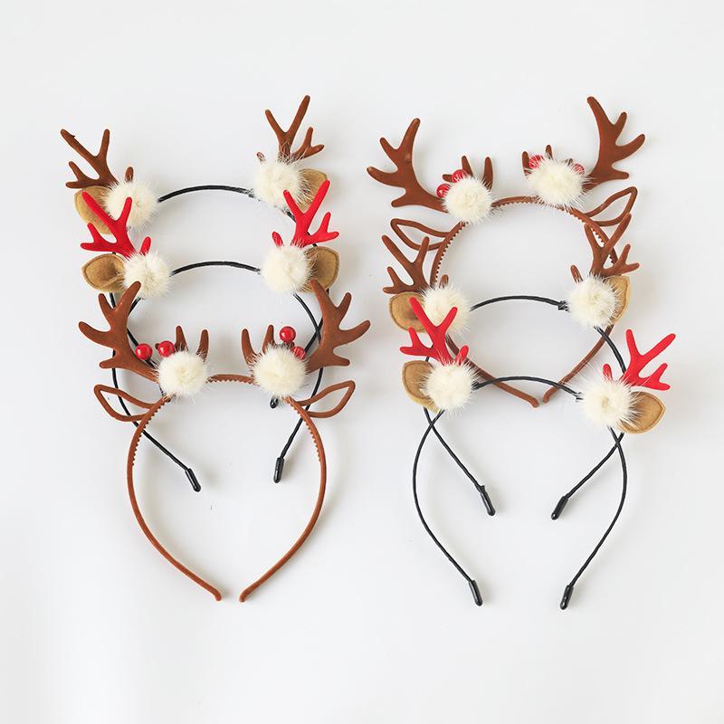 MOQ 9PCS Christmas Antler Decor Headband Wholesale