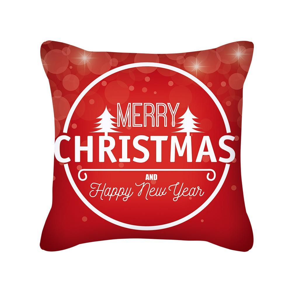 MOQ 6Pcs Christmas Snowflake Print Cushion Cover Without Filler Wholesale