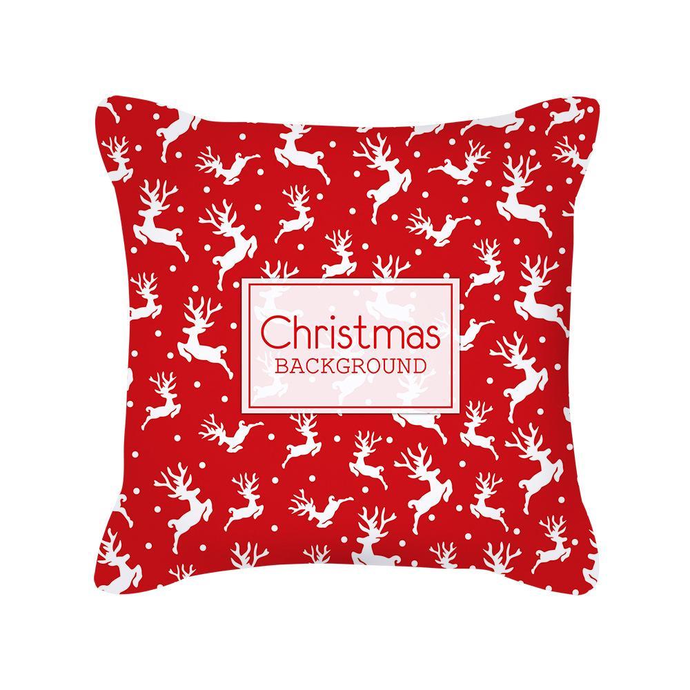 MOQ 6Pcs Christmas Snowflake Print Cushion Cover Without Filler Wholesale