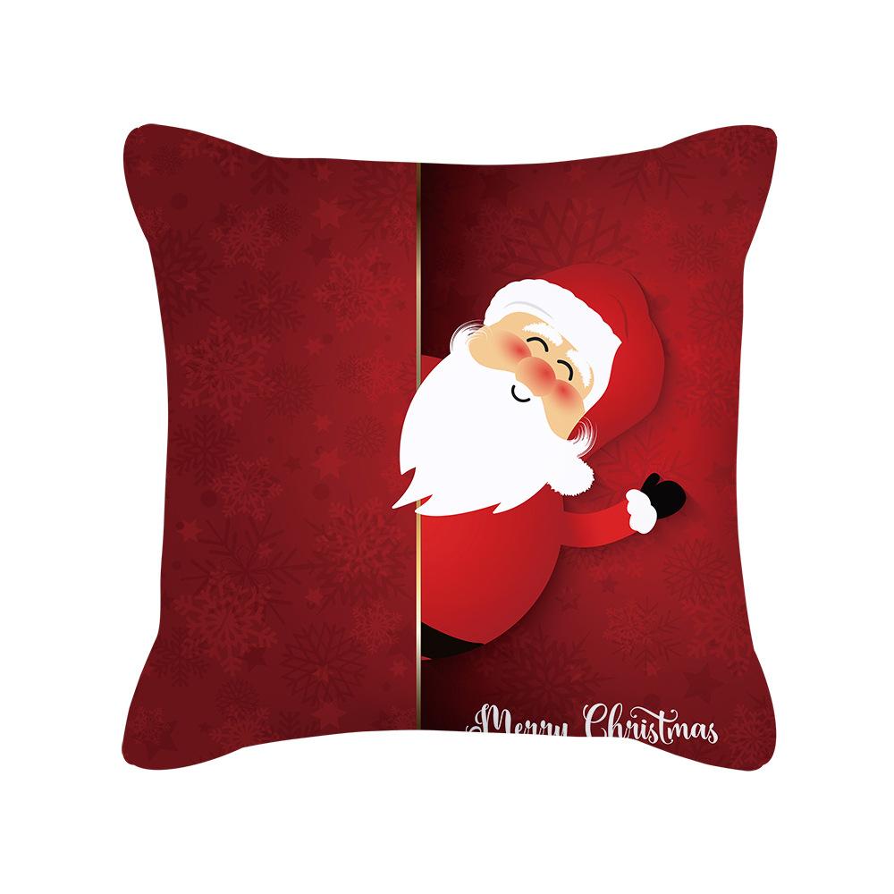 MOQ 6Pcs Christmas Snowflake Print Cushion Cover Without Filler Wholesale