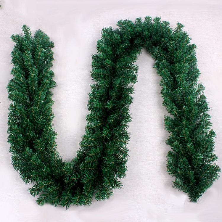 5PCS+  Christmas decoration rattan green PVC door decoration wholesale