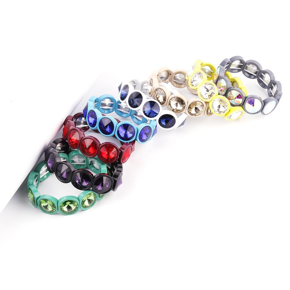 MOQ 3PCS Bohemian Stained Glass Beaded Bracelet Wholesale