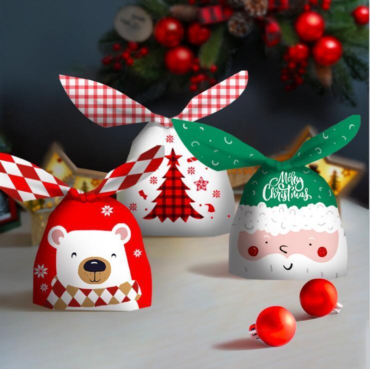 MOQ 100pcs Christmas Print Random Packing Bag Wholesale