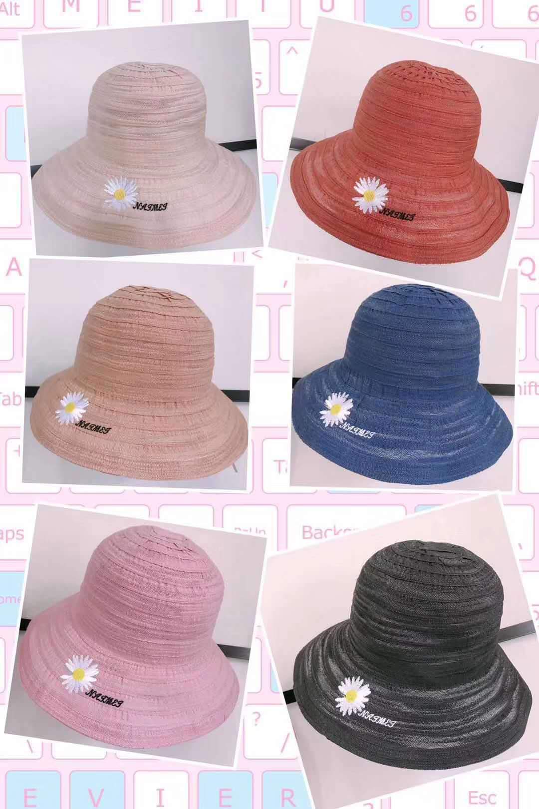 3PCS+  Daisy fisherman's hat sun hat wholesale