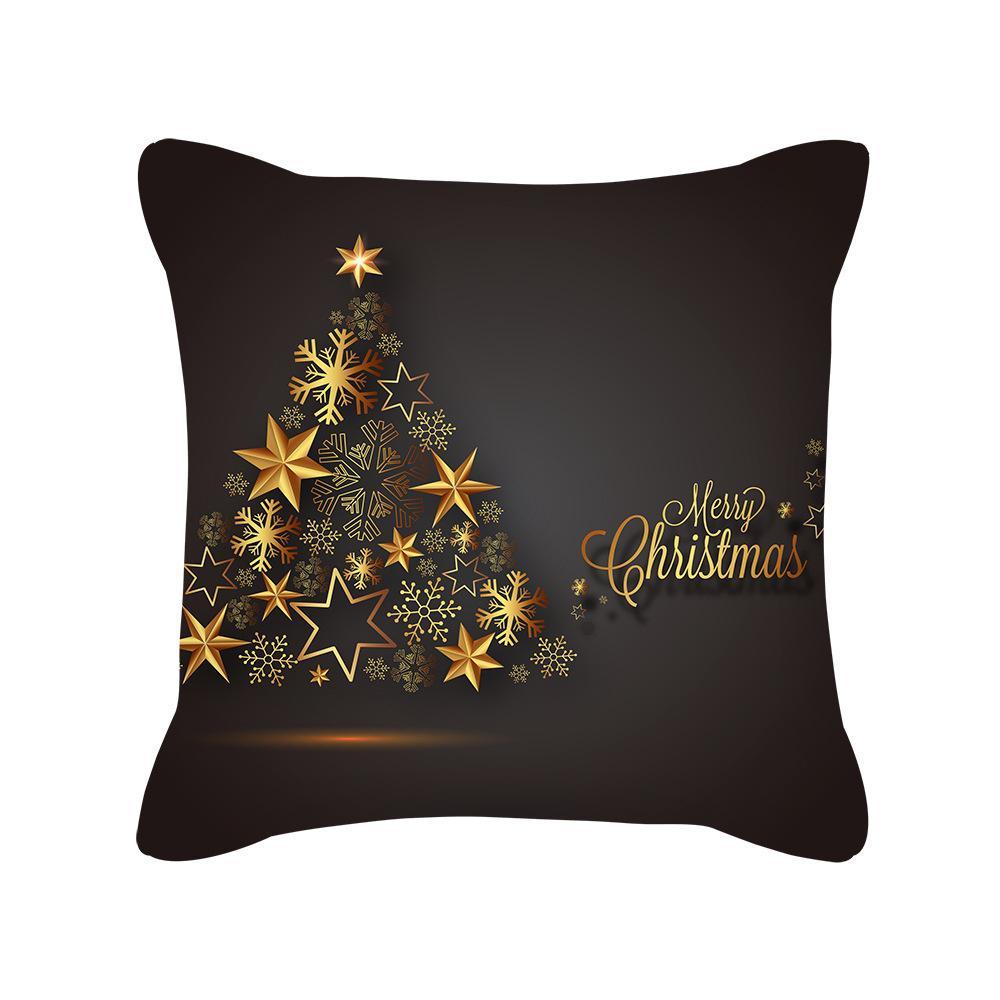 MOQ 6Pcs Christmas Snowflake Print Cushion Cover Without Filler Wholesale