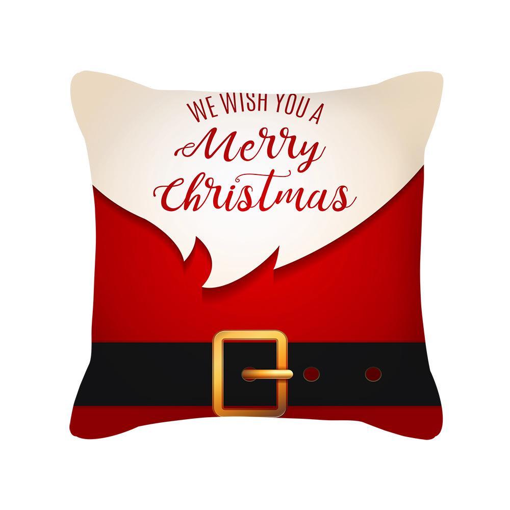 MOQ 6Pcs Christmas Snowflake Print Cushion Cover Without Filler Wholesale