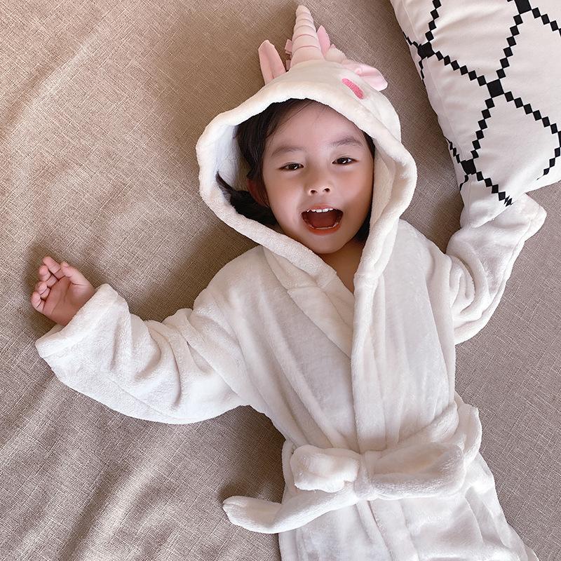 Flannel Unicorn Pajama Bathrobe Wholesale