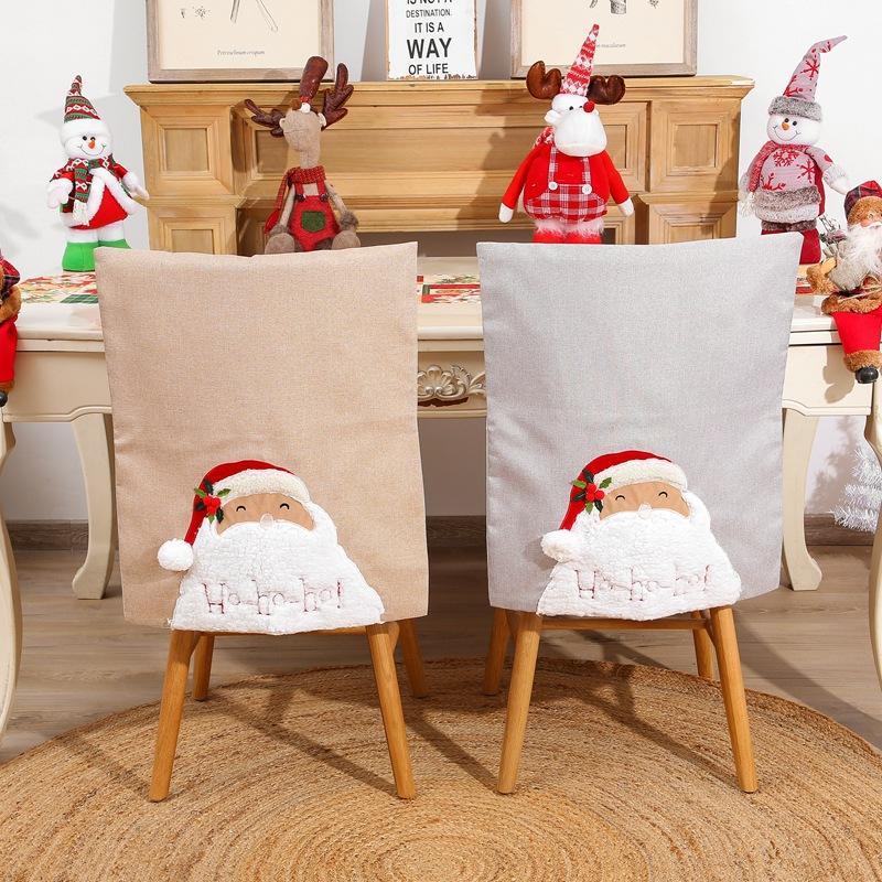 MOQ:6PCS Hot sale Christmas home decoration chair backrest decoration wholesale