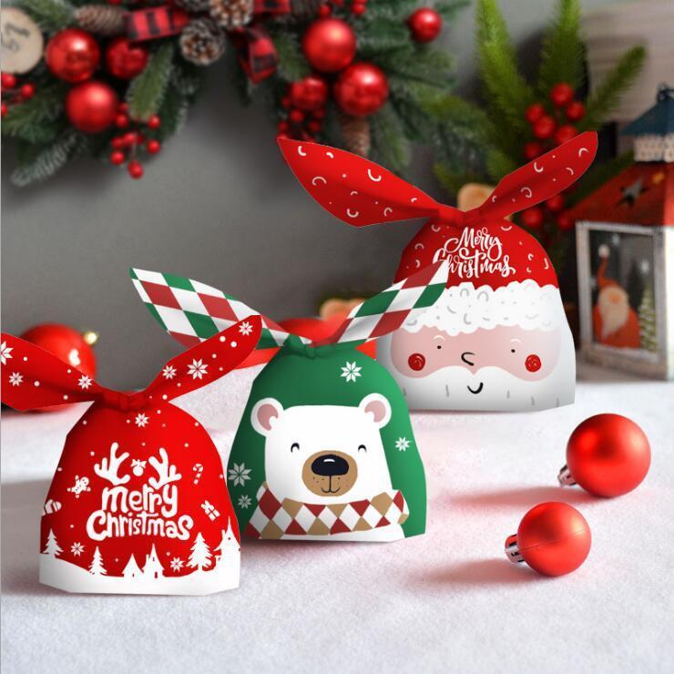 MOQ 100pcs Christmas Print Random Packing Bag Wholesale