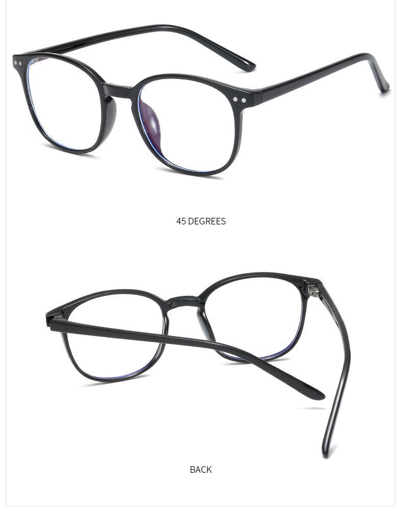 MOQ 3Pairs TR90 fashion plug core meter nail glasses frame anti Blu ray flat frame wholesale