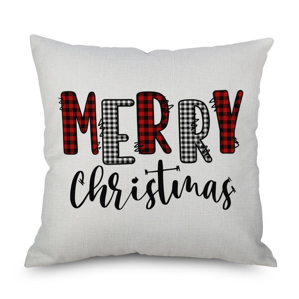 MOQ 6pcs Christmas Print Pillow Cover Without Filler Wholesale