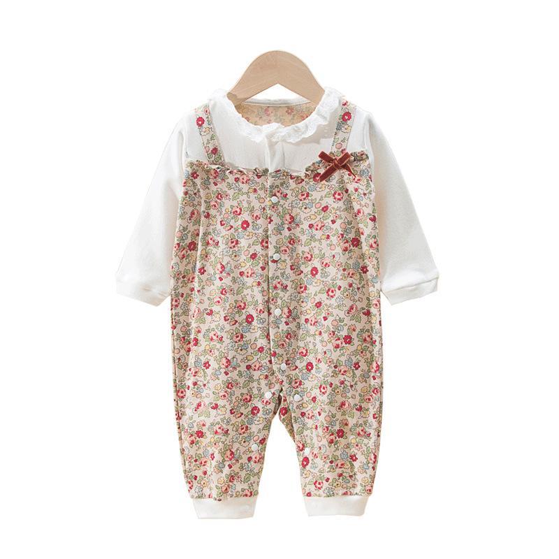 Newborn cotton long-sleeved one-piece wholesale