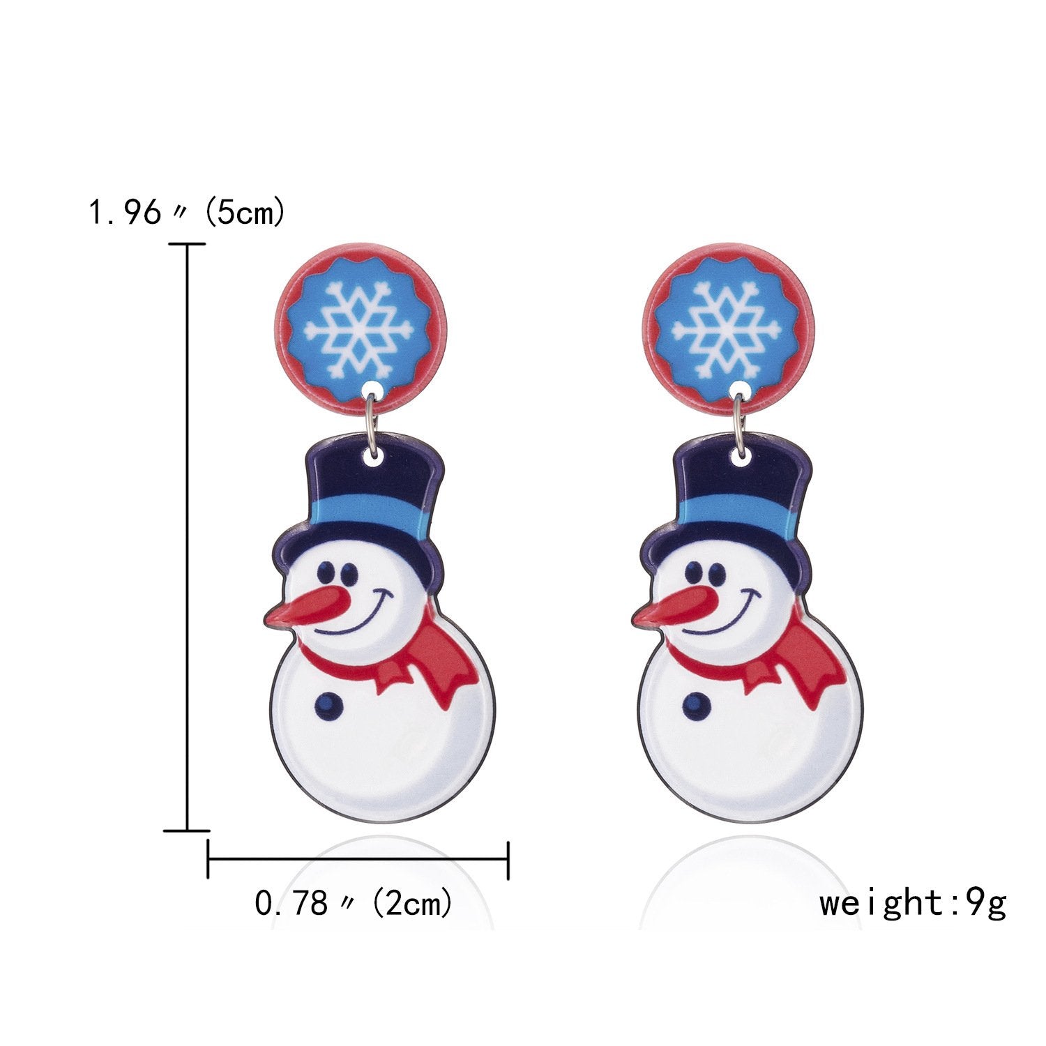 MOQ 8Pairs Christmas resin earrings wholesale