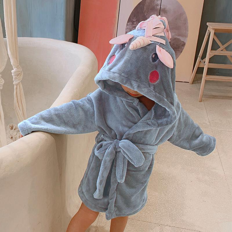 Flannel Unicorn Pajama Bathrobe Wholesale