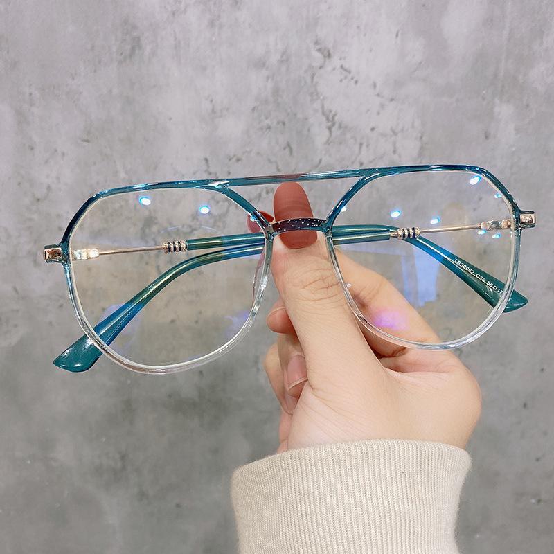 MOQ 3PCS  Blue light proof glasses double beam spectacle frames wholesale