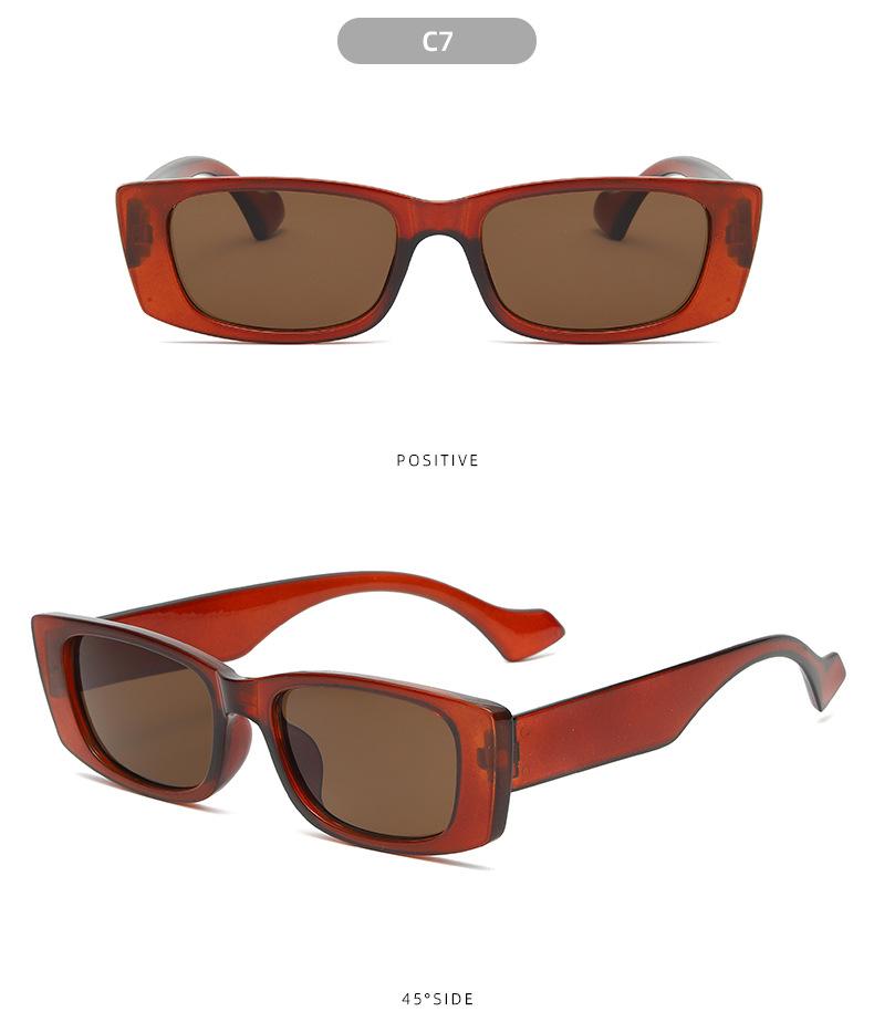 5Pairs+  Small box square anti ultraviolet sunglasses wholesale