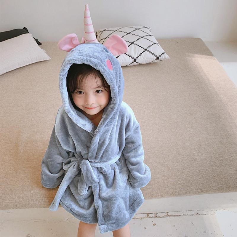 Flannel Unicorn Pajama Bathrobe Wholesale