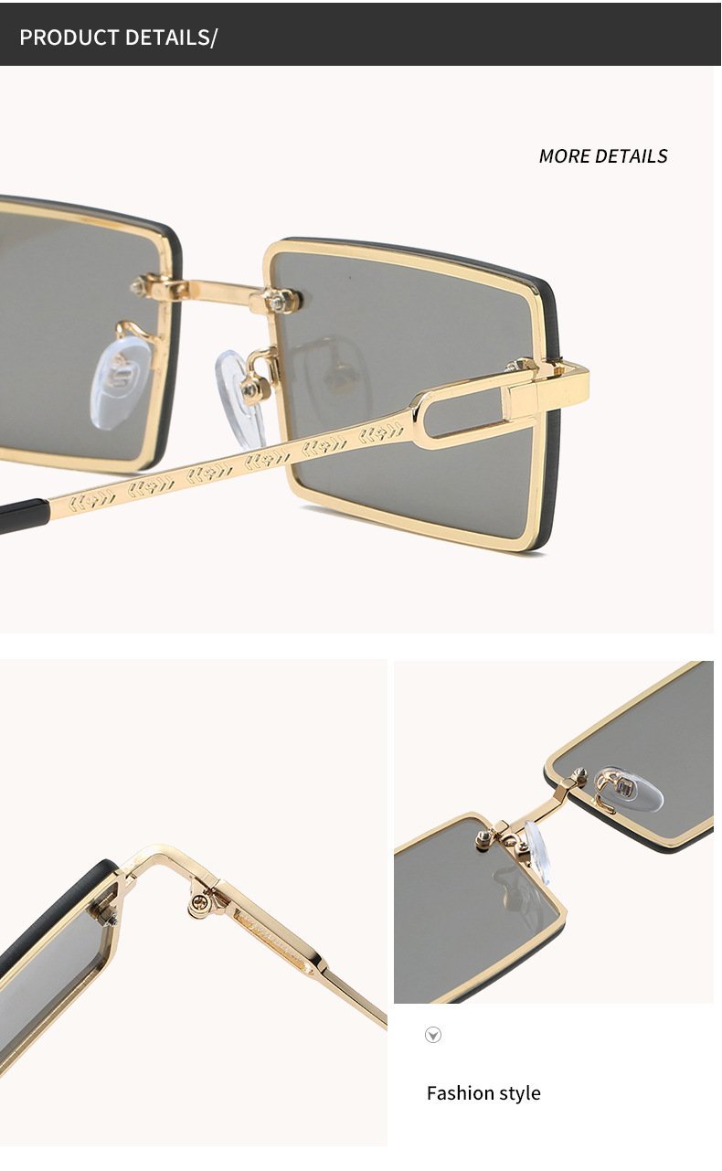 MOQ 3Pairs Fashion box anti UV Sunglasses wholesale