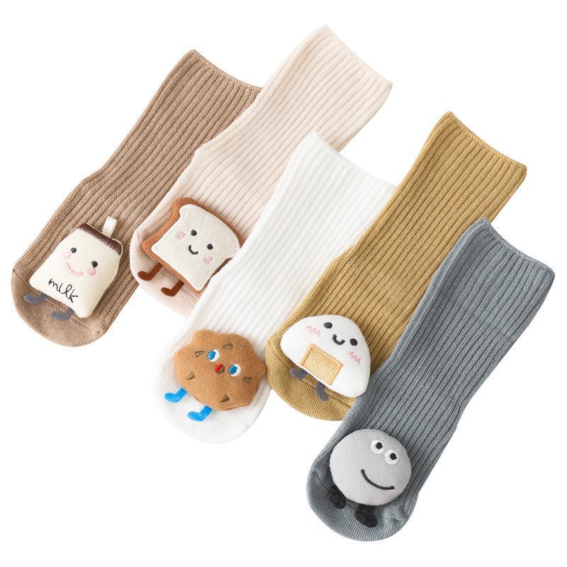 MOQ 10Pairs Three-dimensional cartoon baby socks non-slip loose mouth socks Wholesale
