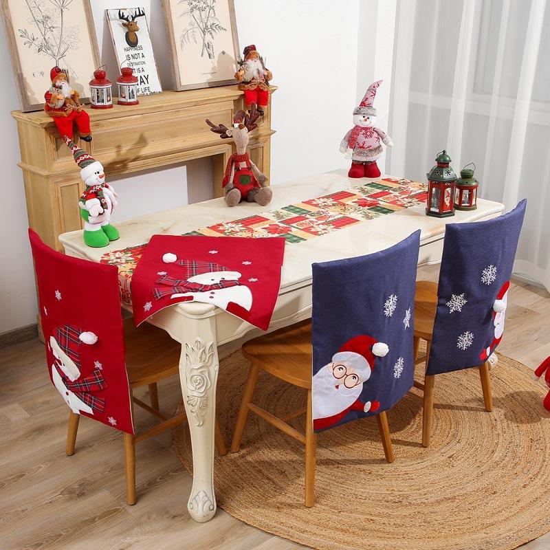 MOQ:6PCS Hot sale Christmas home decoration chair backrest decoration wholesale