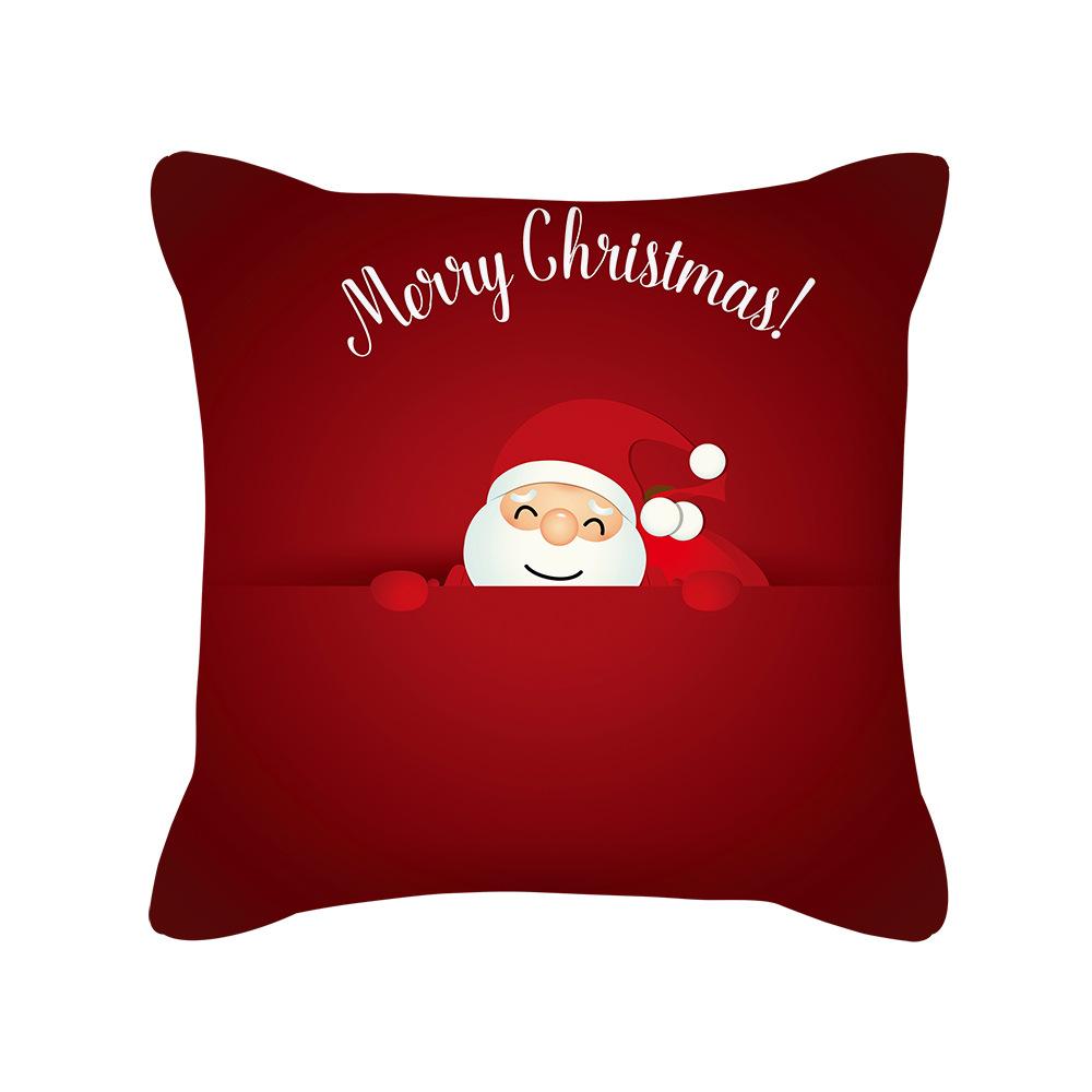 MOQ 6Pcs Christmas Snowflake Print Cushion Cover Without Filler Wholesale